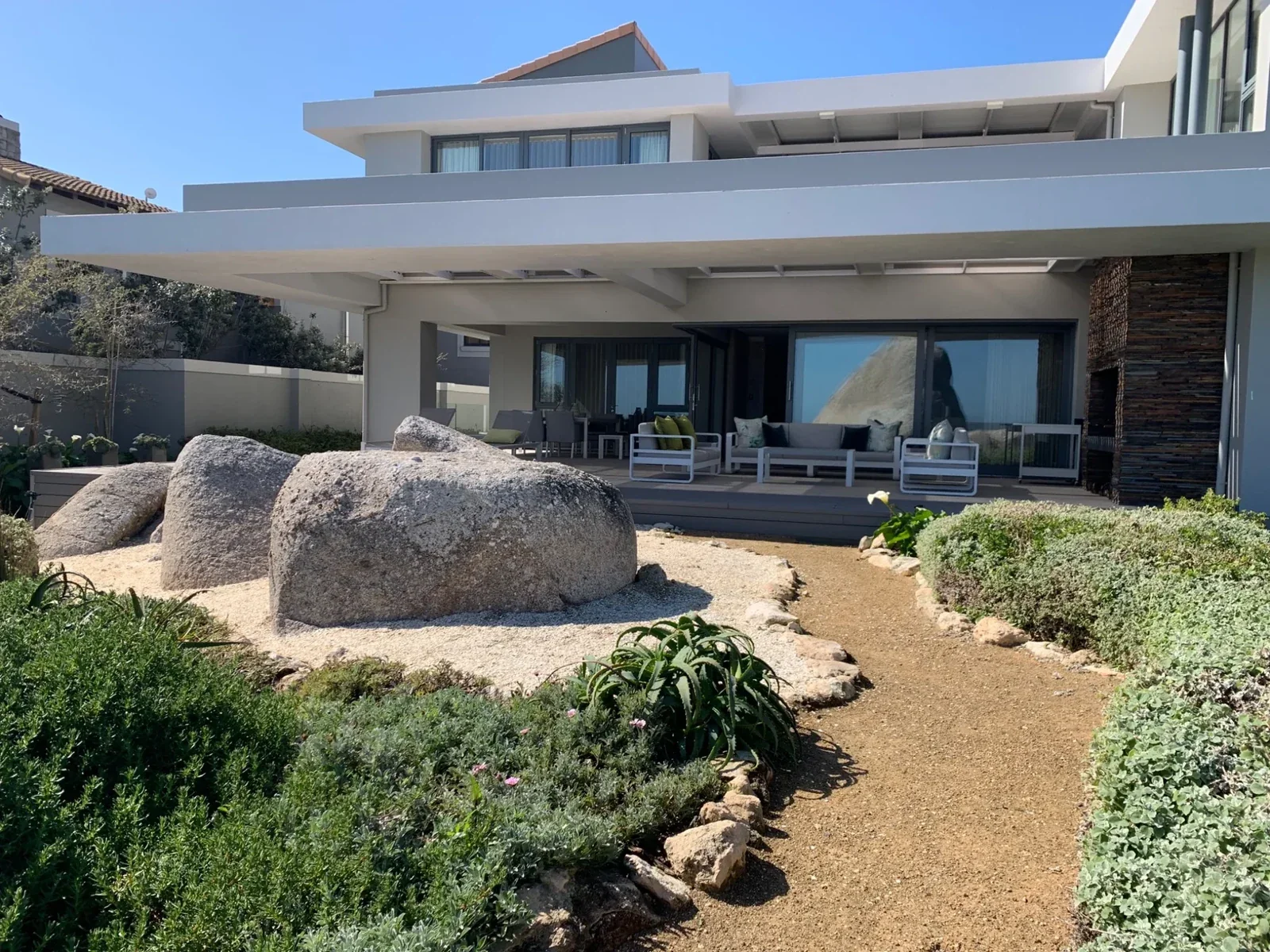 Exterior view of House Van Dyk at Langebaan Country Estate